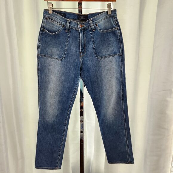 Lucky Brand Jeans Charlotte Rail Womens 10/30 Medium Wash Blue Stretch Denim - Picture 1 of 13